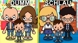 DUMME vs SCHLAUE Familie (sie sind wirklich dumm 🤣)! Toca Boca Life World mit Stimme Deutsch