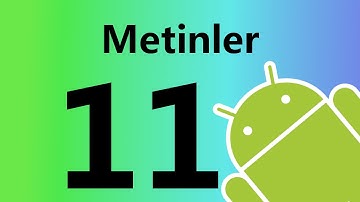 Android TextView ve EditText ile Metin İşlemleri