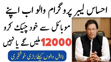 Good News || Ehsas Emergency program new update 2020 || Ehsas Labour program new update 2020