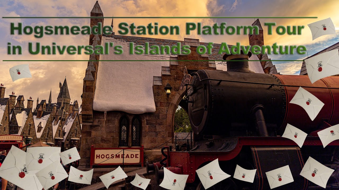 8K Harry Potter Hogsmeade Station Platform Tour in Universal's Islands of Adventure VR180 3D