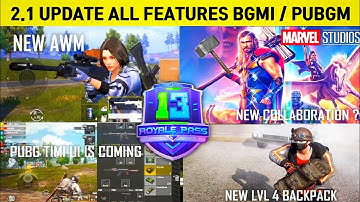 Finally 😍 BGMI 2.1 Update | New Upcoming Feature | BGMI New Update🔥2.1 update BGMI/PUBGM