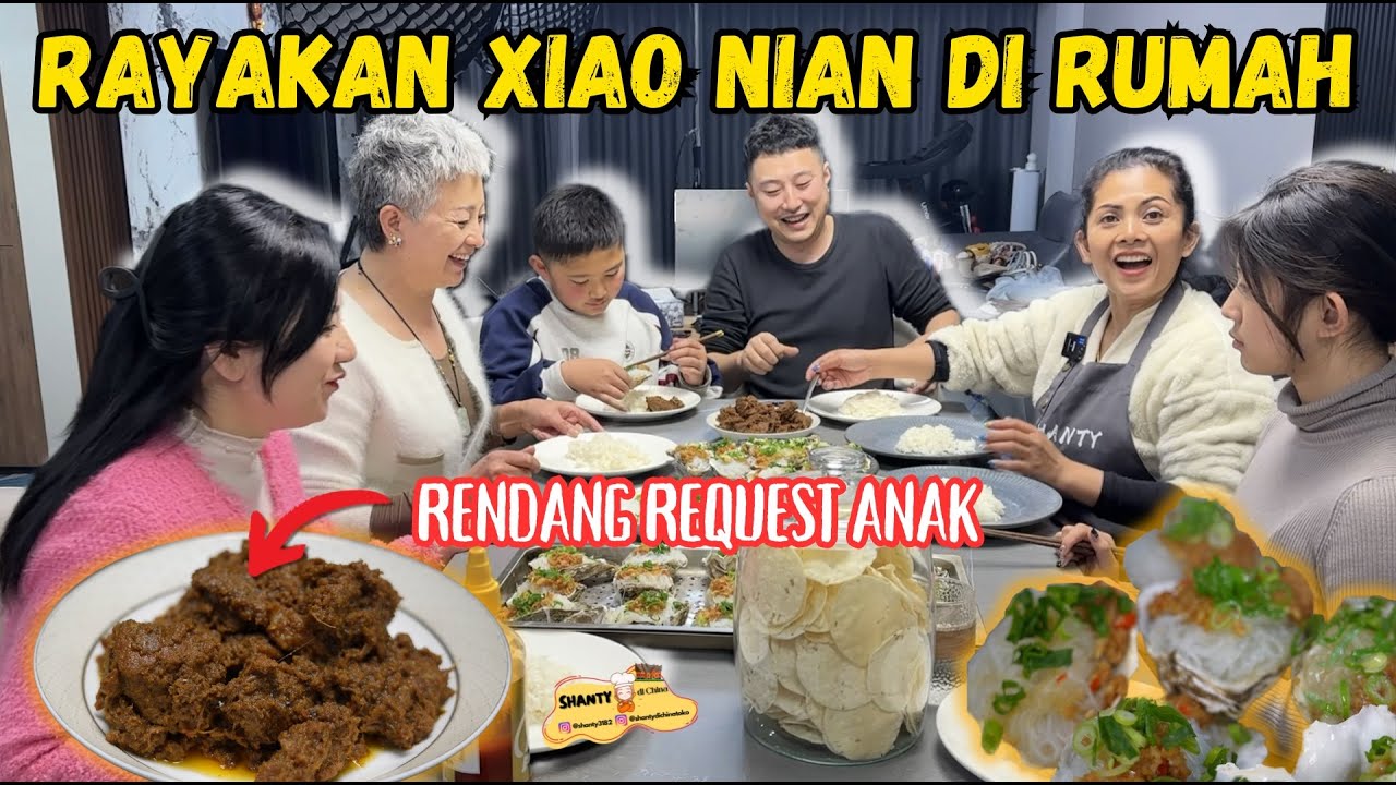 RAYAKAN XIAO NIAN BERSAMA KELUARGA TERCINTA DENGAN MASAK RENDANG SAPI SESUAI REQUEST ANAK-ANAKKU🇮🇩