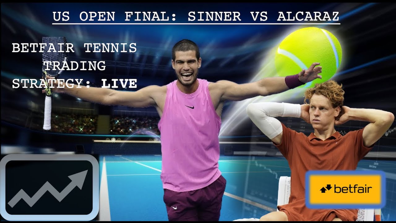 Live Betfair Tennis Trading | US Open Final 2025 – Sinner vs Alcaraz | £250 Profit