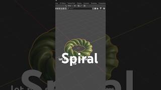 Spiral magic! Creating an epic spiral from a torus in Blender #blendertricks #blendertips