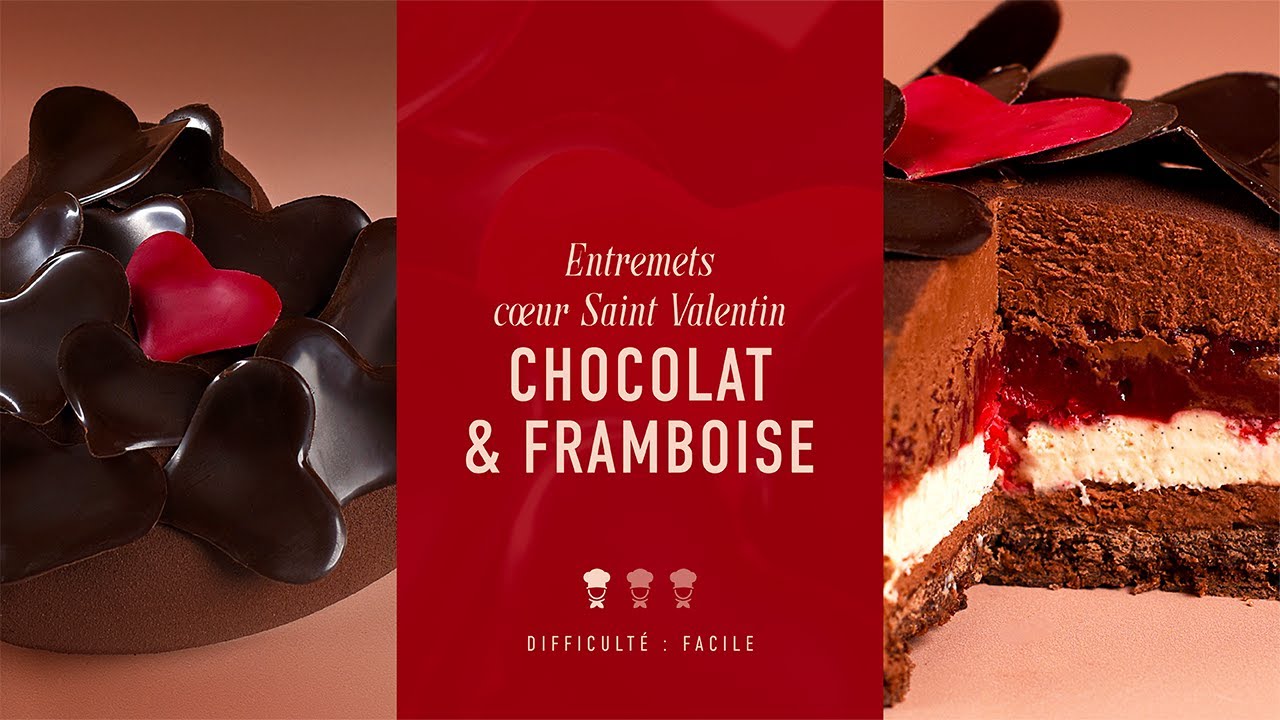 Les MASTERCLASS de Chef Philippe : Entremets cœur Saint Valentin, chocolat & framboise