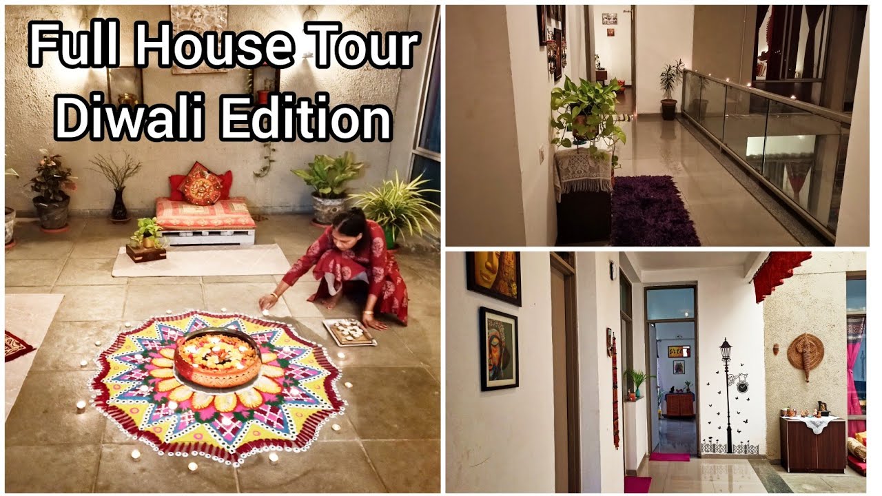 Full House Tour Diwali Edition | Diwali Decoration Ideas 2020 | Full House Tour India |
