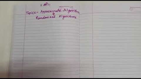 Randomized Algorithms