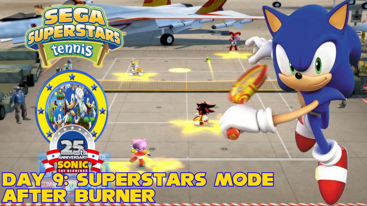 SEGA Superstars Tennis | Day 9 | Superstars Mode | After Burner | #Wimbledon2016