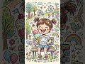 #girl #doodle #doodleart #icecream #summer #kids #puppy