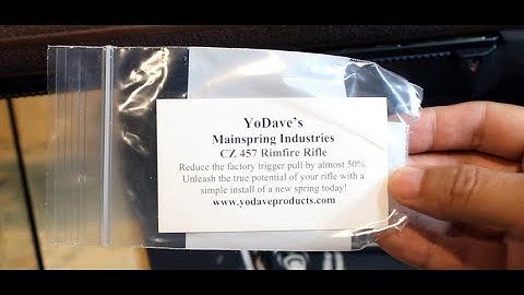 CZ 457 MTR Part Six: Installing the YoDave