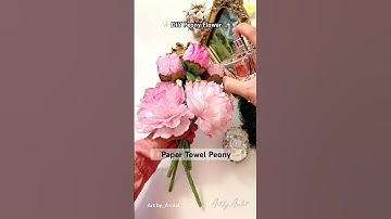 How to Make Paper Towel Peony Buds | DIY Paper Peony