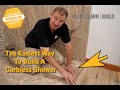 The easiest way to build a curbless shower I Plan-Learn-Build