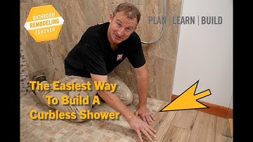 The easiest way to build a curbless shower I Plan-Learn-Build