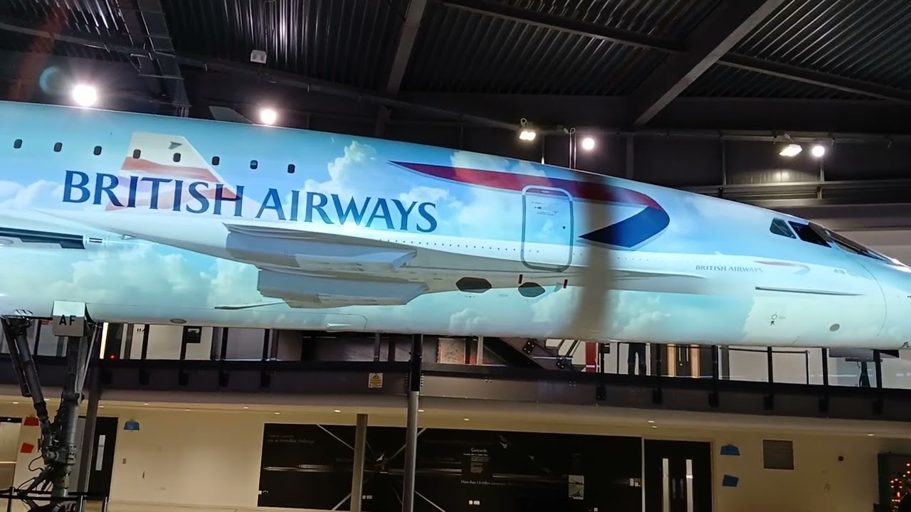 Concorde fantastic fuselage graphic display.