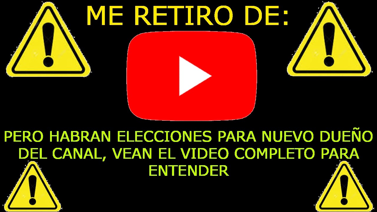 ¿El fin de Steven zas? Mi retiro de Youtube y Elecciones para un Nuevo Dueño