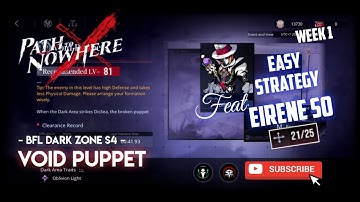 Dark Zone Battle Frontline S4 Void Puppet Feat Eirene S0 Path To Nowhere (Week 1)