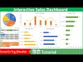 How to create an Interactive Sales Dashboard in Excel (Hindi) | Modern Interactive Dashboard