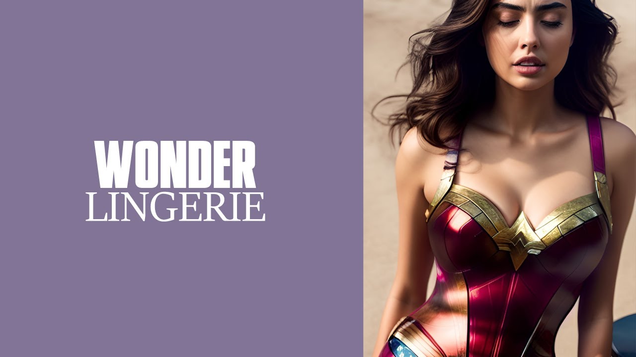 AI Art Girl, Beautiful Wonder Woman Photoshoot/Lingerie Lookbook