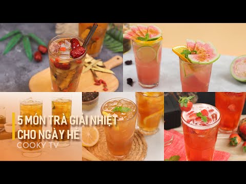 Video 5 Món Trà Giải Nhiệt Cho Ngày Hè Đơn Giản Dễ Làm Tại... - youtube