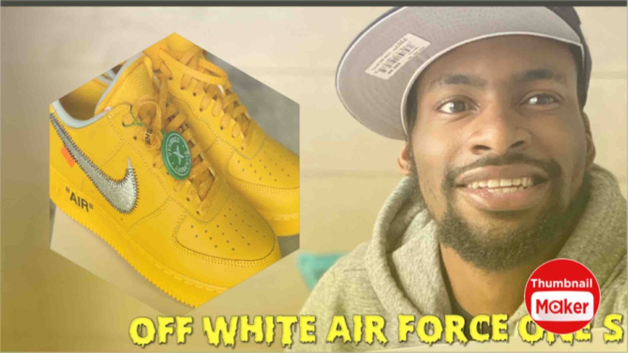 Off White Air Force one’s “lemonade” unboxing + Review ‼️