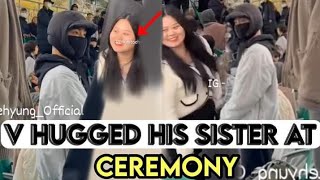 Taehyung Sister DROP V in Military, V Hug his mom & Sister