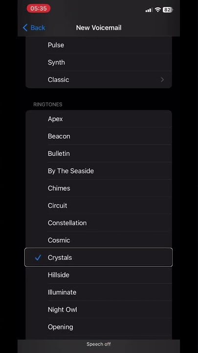 Crystals, Apple iPhone ringtone