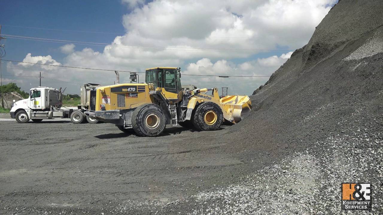 H&E Equipment Services Dunham Price Group Komatsu WA470 Wheel