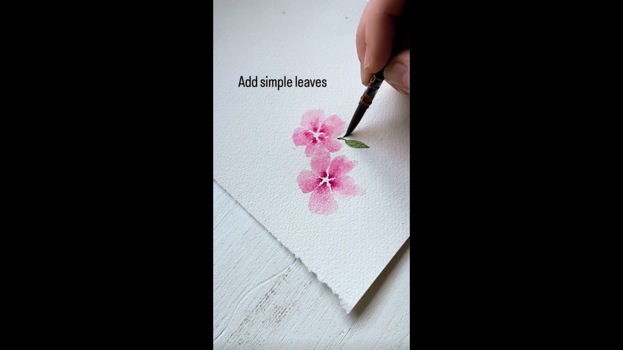 If You Re Stuck With Watercolor Flowers Try This Easy Way To Paint Perfect Little Petals Every Time