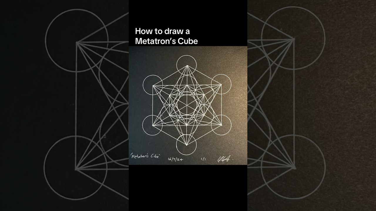 How to draw a Metatron’s Cube