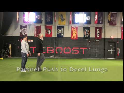 Partner Push to Decel Lunge