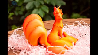 Geeetech 3D printing of Nine tales with gradient colors by A20T