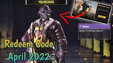 New Redeem Code Codm 2022 | Codm Redeem Code 2022 | Today Redeem Code Codm | Garena Codm Redeem Code