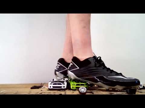 Nike metal spiked cleats finish off cars