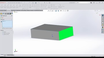 DELETE FACE COMMAND | SolidWorks 2020 | EDG 4111