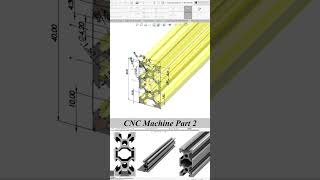 Famous Solidworks Tutorial 33 : CNC Machine Part 2 - Based | V-Slot 20X40X300 Profile