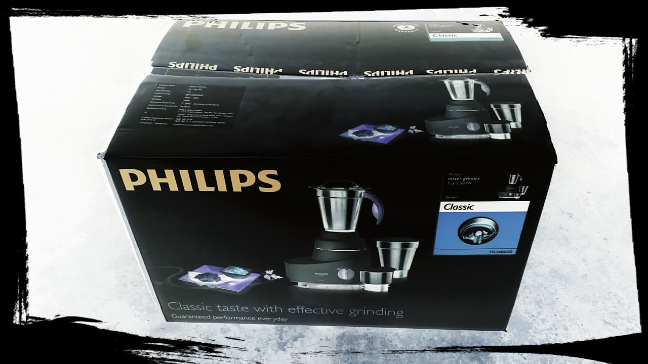 Philips Mixer Grinder HL1606/03 Unboxing YouTube