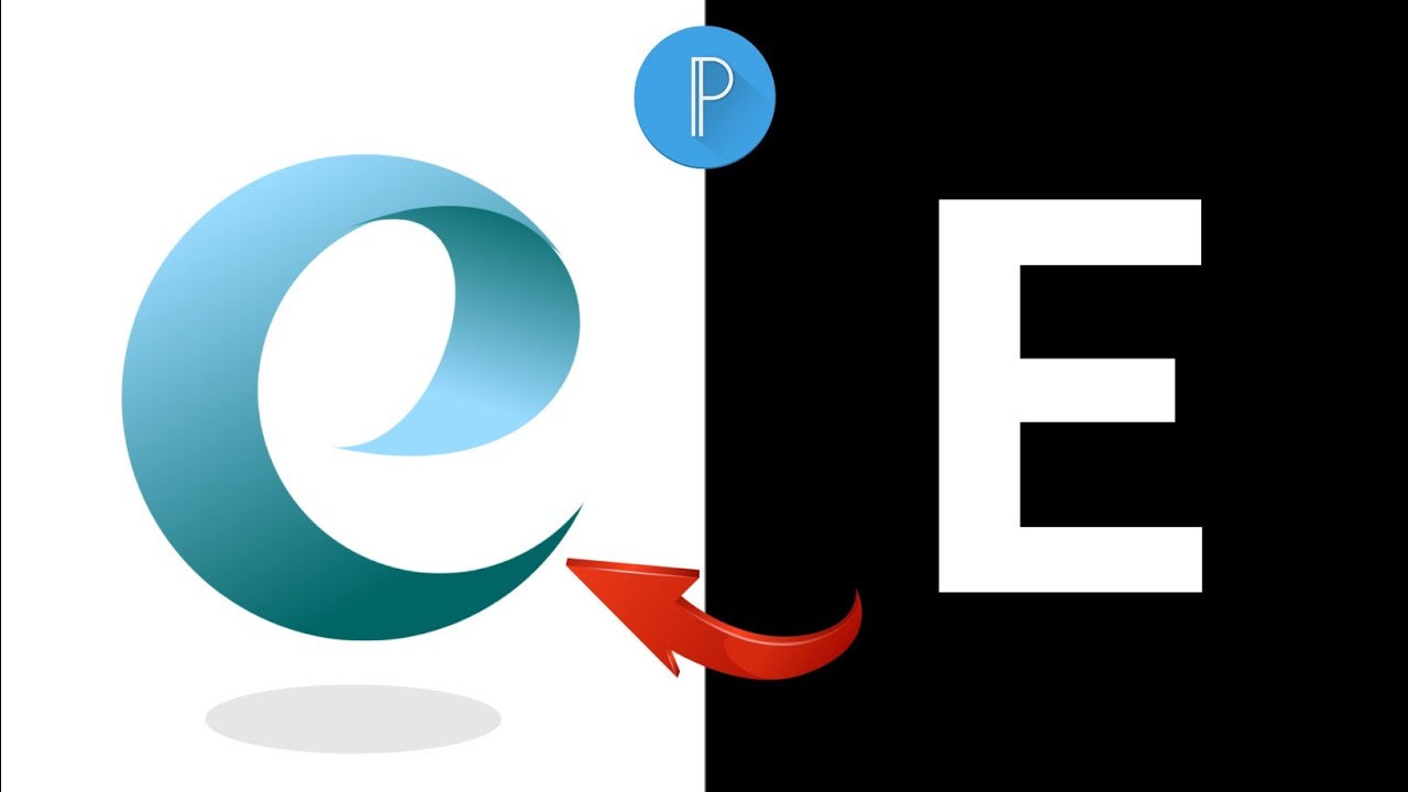 How To Make a Gradient Logo - pixellab logo design 