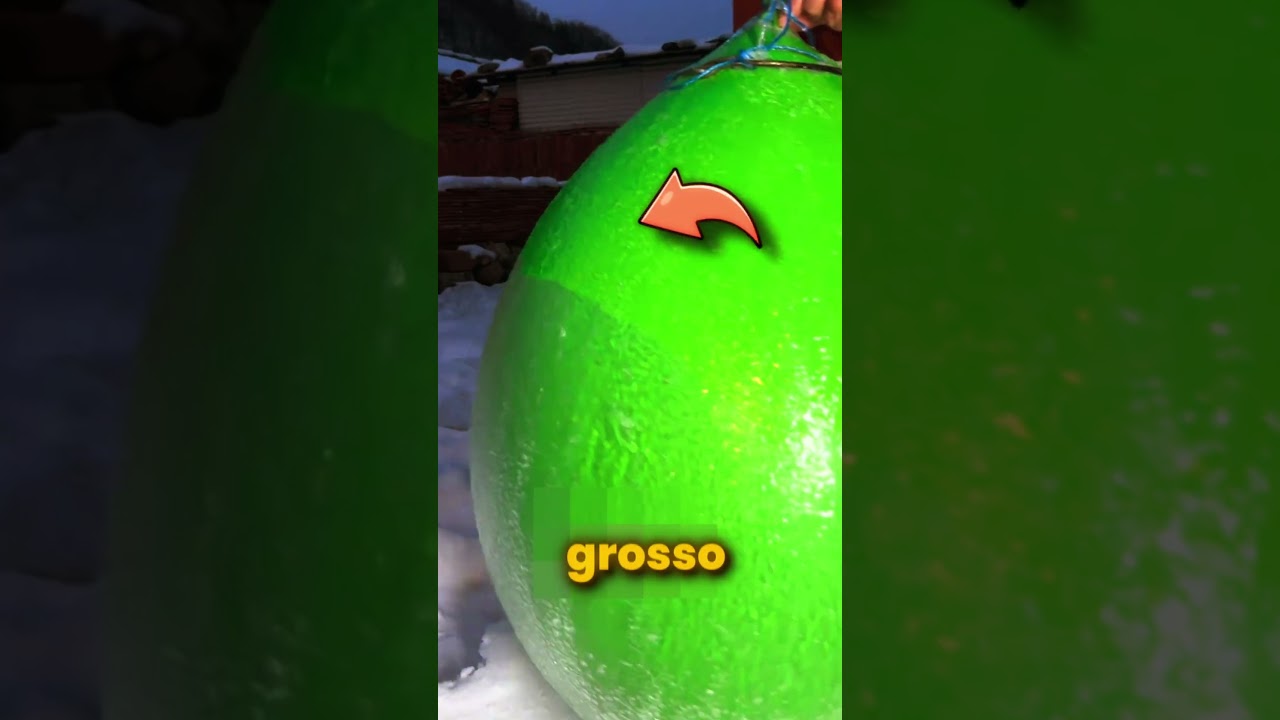 Obra de arte com um balão congelado!