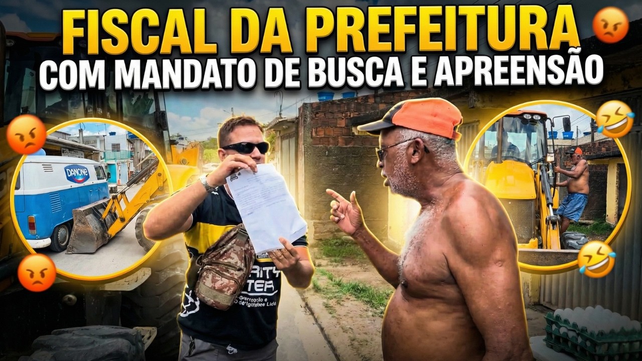 DEU RUIM! UM FISCAL DA PREFEITURA FOI APREENDER A KOMBI DO COROA 😱 | REI DO DANONE