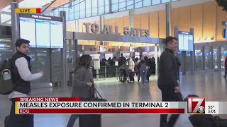 Measles exposure confirmed at RDU's Terminal 2