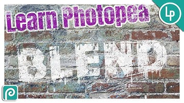 BLEND Text in Photopea | Learn Photopea