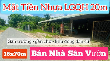 Bán Nhà Sân Vườn Mặt Tiền Đường Nhựa LGQH 20m - Khu đông dân cư, dọn vào ở ngay - Điền Thổ Tây Ninh