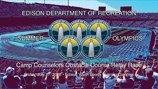 Edison Recreation Camp Counselors Obstacle Course Relay Race 2026