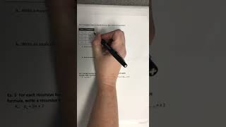 Sec  9-6 Recursive Formula