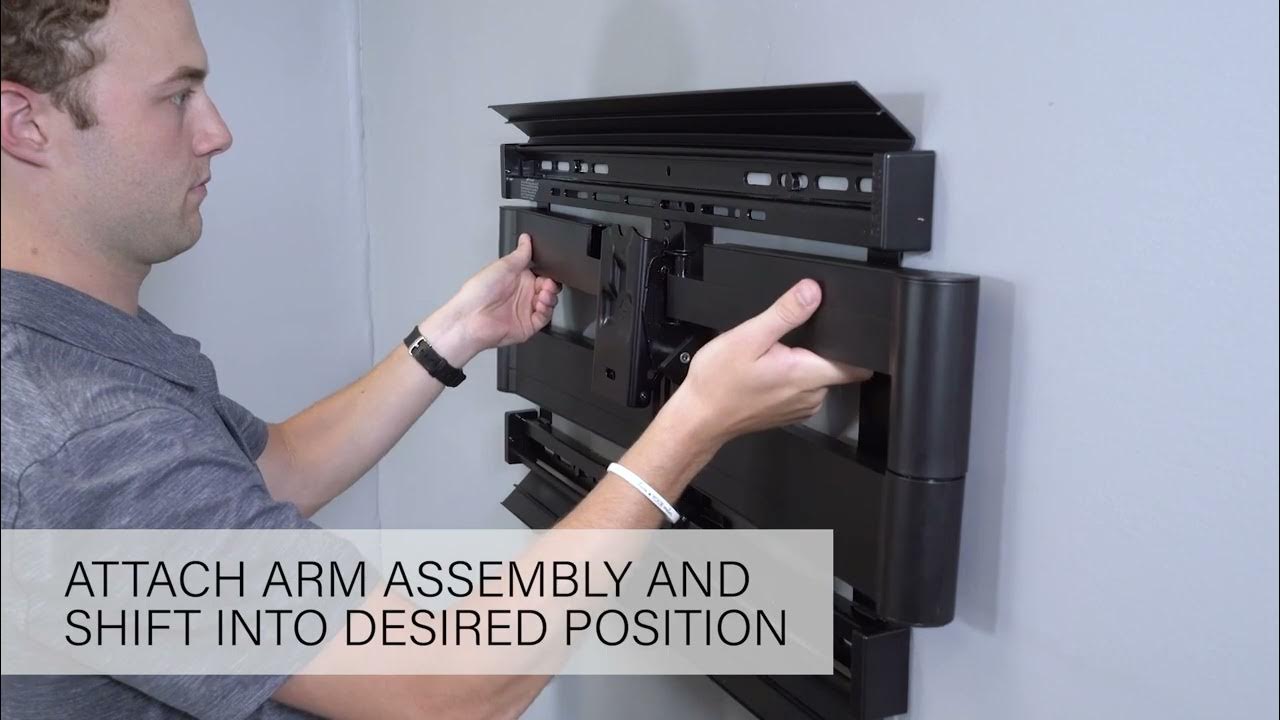 How to Adjust the SANUS Preferred FullMotion TV Wall Mount For TVs 37