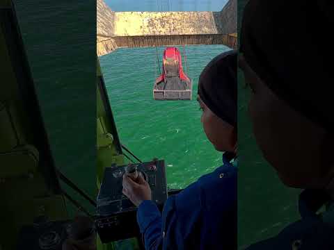 Real Crane Operator POV at Sea