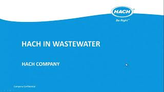 HACH IN WASTEWATER TREATMENT PLANT
