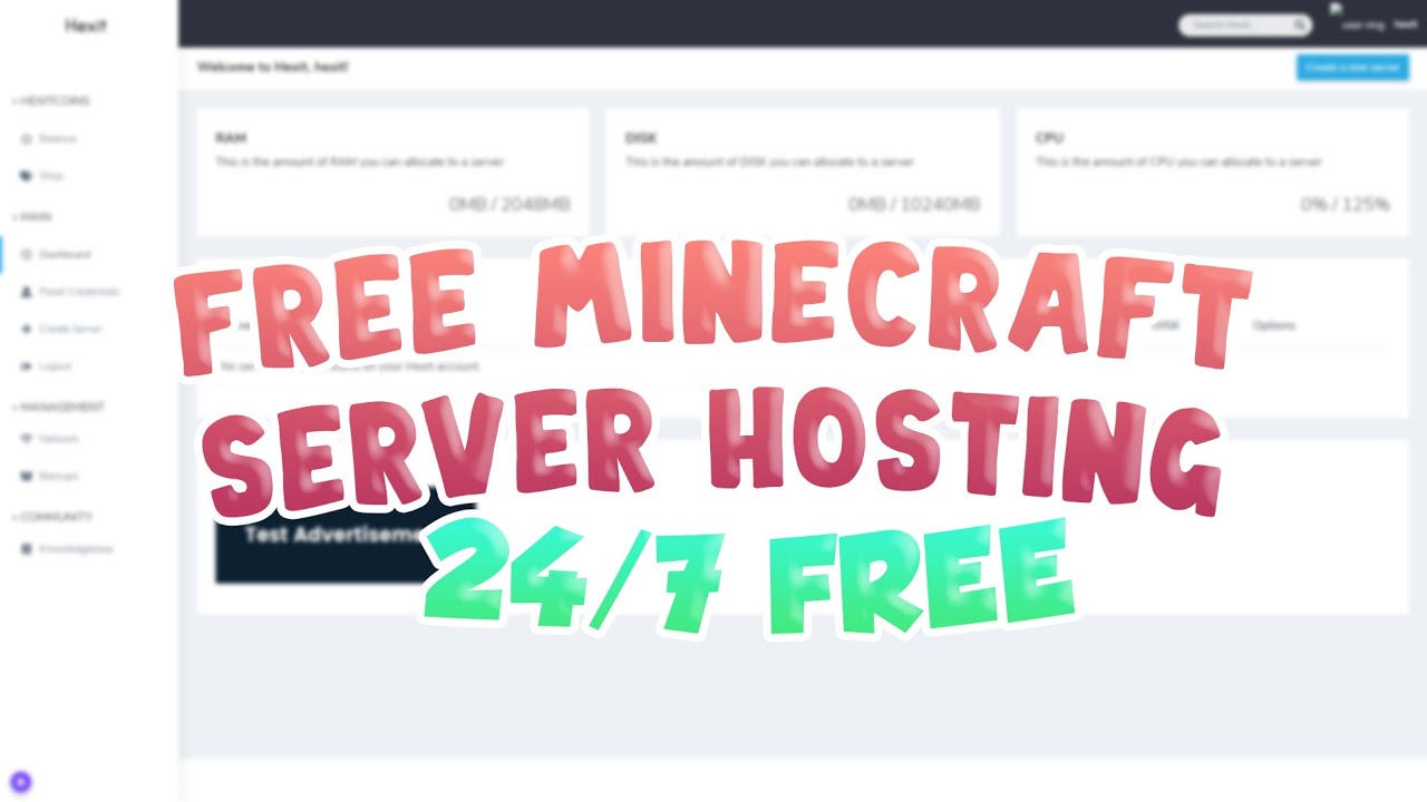 Free 24/7 Minecraft Server Hosting - YouTube
