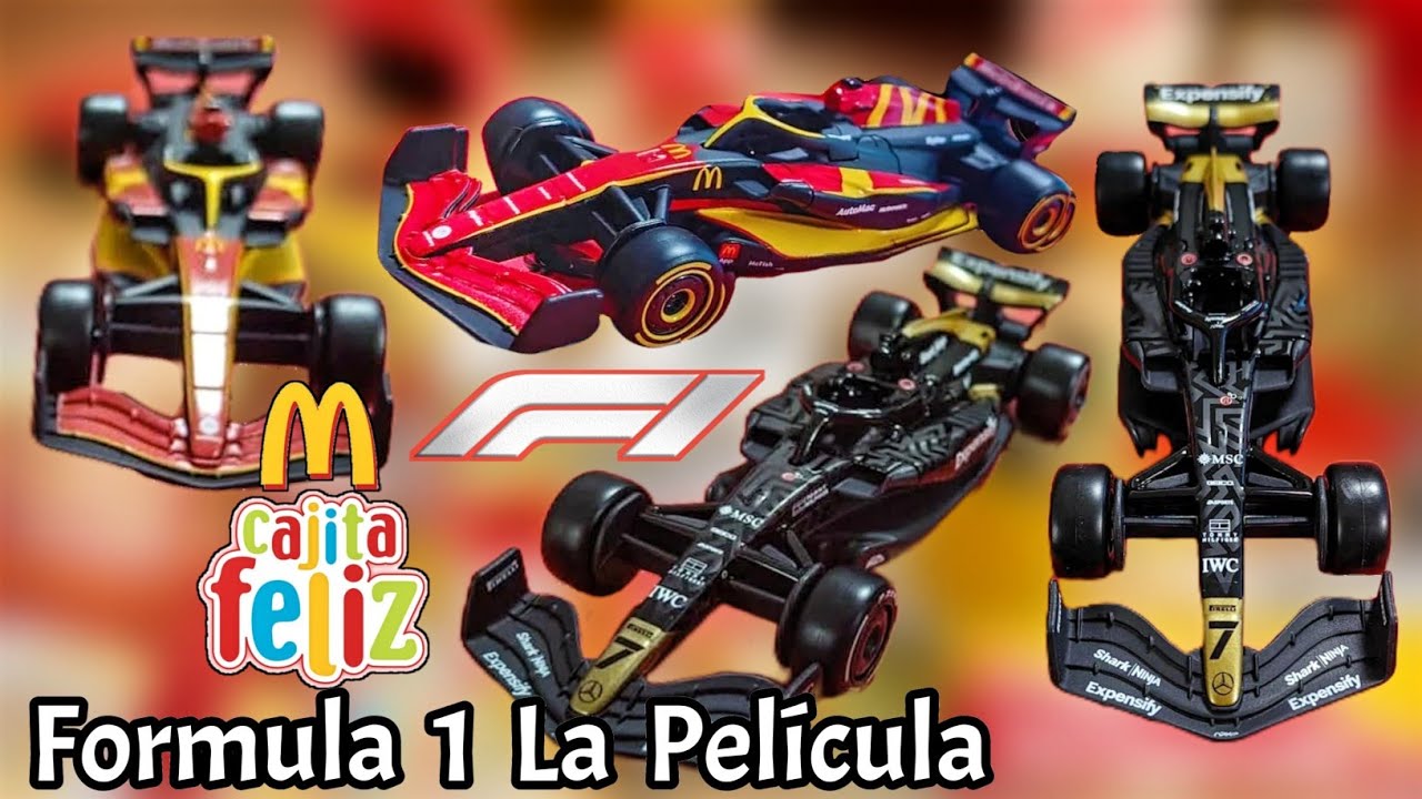 Set McDonald's F1 2025 - Voiture Sonny Hayes (Mercedes APX) + Figurine - 1/43