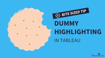 How to disable Chart Highlighting (and create a Dummy Highlight) in Tableau | UX Tip